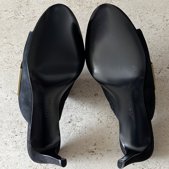 NWOT Calvin Klein carine black suede sandals - Picture 9 of 15